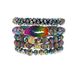 Bohemian Stacking Style Bracelet Natural Gemstone And Crystal Bud Imperial Pine Set Women's Bracelet_ipsvogv.com