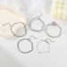New Combination Fashionable And Minimalist Point Diamond Adjustable 5-piece Set Bracelet_ipsvogv.com