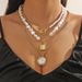 Multi Layered Irregular Necklace, Shaped Baroque Pearl Necklace Jewelry With A Sense Of Luxury_ipsvogv.com