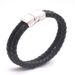 Minimalist Personality Double Layer Genuine Leather Rope Men And Women Couple Titanium Steel Retro Hand Jewelry Braided Magnet Bracelet_ipsvogv.com