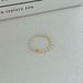 Rice Pearl Ring, Shell Bead, Niche Fashion OL, Light Luxury Transit, Gold Bead Handmade Gift, Finger Ring_ipsvogv.com