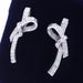 Cao Shi Star's Same With New Bow Knot Light Luxury Style Earstuds Women's Full Set Zircon Earrings_ipsvogv.com