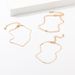 alloy anklet thick chain suit women's simple fashion temperament anklet three-piece set_ipsvogv.com