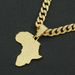 Personalized full diamond map pendant, Cuban necklace, hip-hop trend, cool neck chain, collarbone chain accessories_ipsvogv.com
