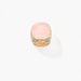 French Niche Design Ab Pink Crystal For Women's Fashionable Metallic Feeling Exaggerated Turquoise Index Finger Ring_ipsvogv.com
