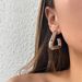INS Fashionable Niche INS Retro Titanium Steel Triangle Balance Beam Earrings_ipsvogv.com