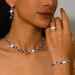 Women’s Jewelry Set Fashion Temperament Black Crystal Necklace Female Niche High End Design Clavicle Chain Trendy Temperament Short Neck Necklace_ipsvogv.com
