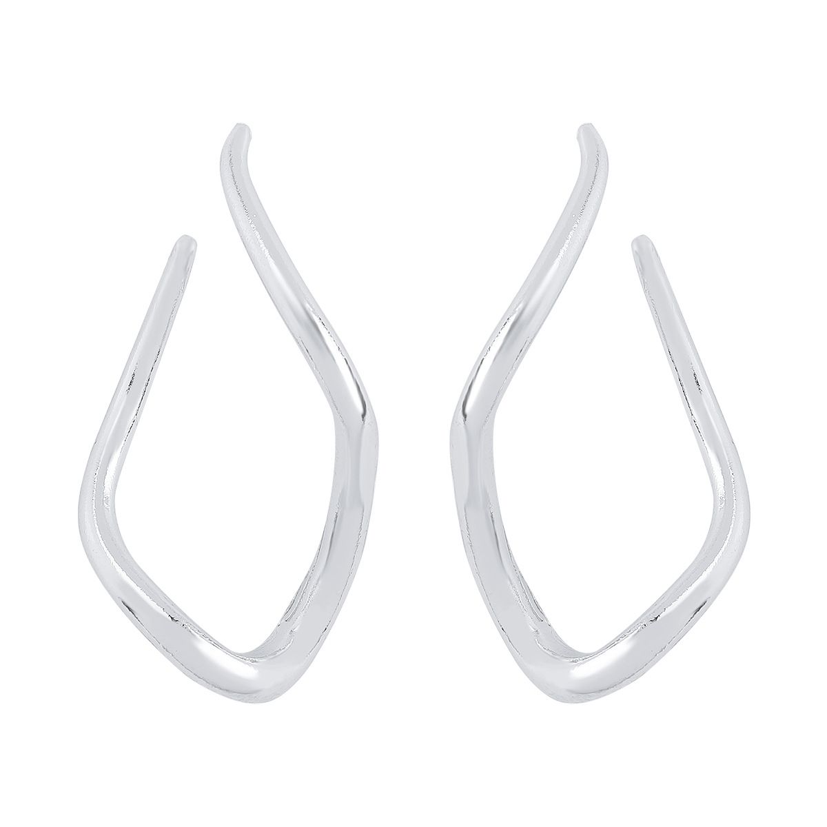 E12011 Minimalist ZA Cool Style Creative Exaggerate Personality Irregular Twisted Earrings Female_ipsvogv.com