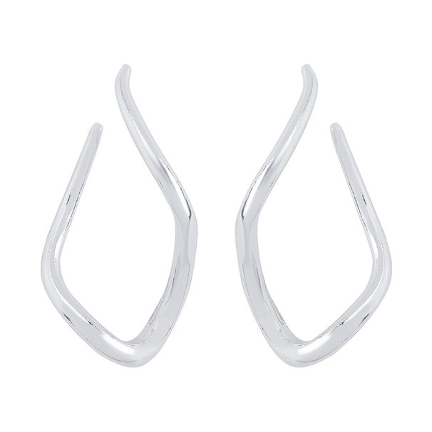 E12011 Minimalist ZA Cool Style Creative Exaggerate Personality Irregular Twisted Earrings Female_ipsvogv.com