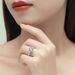Sterling Silver Ring For Women New Classic Four Claw 2ct Moissanite Diamond Ring Real Diamond Ring_ipsvogv.com