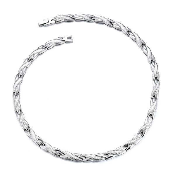 Dragon Patterned Germanium Trendy Jewelry Stainless Collar Magnet Titanium Steel Necklace For Men_ipsvogv.com