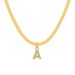 Hot Selling Fashion Simple Versatile Necklace Plated Gold 26 Letters Diamond Necklace Clavicle Chain_ipsvogv.com