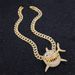 Unisex Alloy Necklace For Men And Women Cool Big Shark Pendant Hip Hop Personality Fashion Rap Diamond Pendant_ipsvogv.com