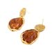 Design Sense: Liquid Metal Pleated For Women, Irregular Baroque Pearl Earrings_ipsvogv.com