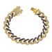 Decorative bracelet with colorful rhinestones set in Cuban exaggerated and bracelets_ipsvogv.com