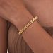 Women's Jewelry Stainless Steel White Zircon Diamond Openable Bracelet Gold_ipsvogv.com
