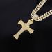 Unisex Cross Diamond Alloy Pendant Men's Cool Trendy Rap Hip Hop Style Cuban Chain_ipsvogv.com