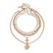 Pearl necklace jewelry autumn and winter clavicle chain cross pendant heavy multi layer choker female_ipsvogv.com