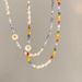 version Of New Korean Summer Daisy Beaded Necklace For Women, Sweet, Fresh, Fashionable, And Versatile. Alien Shaped_ipsvogv.com