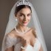 Wedding jewelry bridal veil diamond crown jewelry set rhinestone necklace earrings bracelet combination_ipsvogv.com
