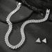 New street style Cuban chain earrings alloy men's suits niche hip hop jewelry accessories_ipsvogv.com