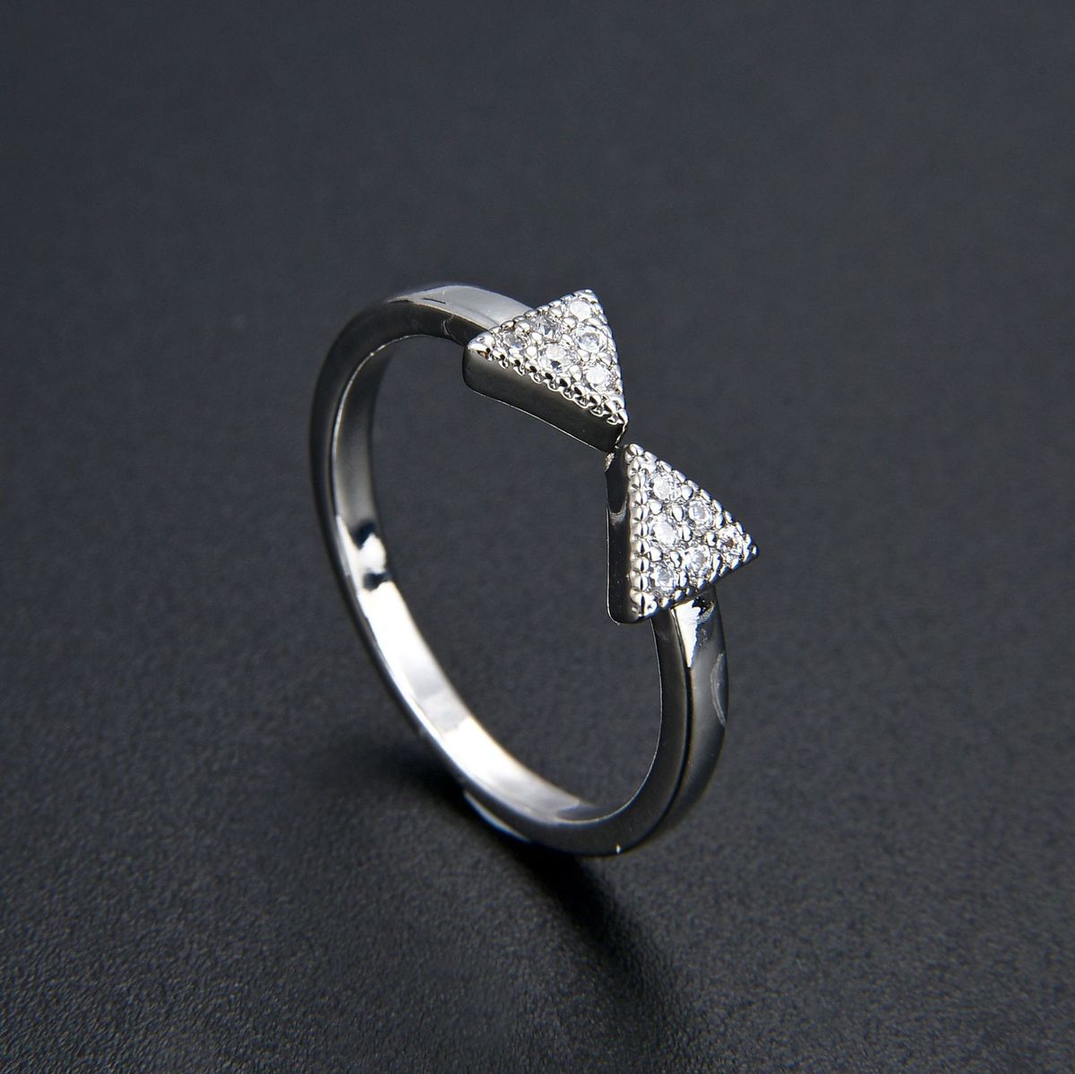 Unisex New Style Niche Simple Temperament Diamond Zircon CZ Ring Opening Design Adjustable Ins Style Female Ring_ipsvogv.com