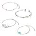 New Style Turquoise Simple Personalized Mountain Bead Chain Bracelet Set Of 4 Handicrafts_ipsvogv.com
