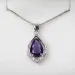 Bague Ringen Elegant Water Drop Shaped Hanger Amethist Ketting Voor Vrouwen Temperament Edelsteen Zier Sieraden_ipsvogv.com