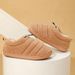 New autumn and winter cotton slippers couples indoor household bag with velvet warm elastic rope month shoes cotton shoes_ipsvogv.com