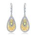 Italian Craft Jewelry Designer Earrings Natural Style Design Silver Natural Olive Gemstone Earrings Earrings_ipsvogv.com