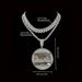 Large Round Hip-Hop Men's Necklace Last Supper Inlaid With Rhinestones Alloy Pendant Jewelry_ipsvogv.com