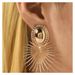 Exaggerated gold ins earrings F21170_ipsvogv.com