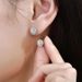 New Trendy Full Diamond Earrings for Men, American Light Luxury, and High Sense, Unique Design, Unique Temperament Earrings for Women_ipsvogv.com