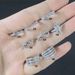 Unisex Full diamond pain free non piercing ear clips hot selling earrings_ipsvogv.com