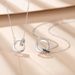 Mobius ring couple necklace light luxury niche high end interlocking pendant clavicle chain Valentine's Day gift_ipsvogv.com