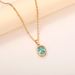 Cao Shi's New Fashion Necklace Upscale Blue Green Pendant Zircon Necklace Women's Jewelry_ipsvogv.com