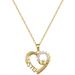 Shiny Zircon Heart Love Pendant Necklace Stainless Steel Fashion Geometric Choker Jewelry Gifts For Women_ipsvogv.com