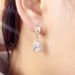 Cao Shi's Water Drop Geometric Design For Women's Banquet Dress, Paired With Jewelry, And Elegant Earrings_ipsvogv.com