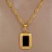 【 Full Body Titanium Steel 】 Cool And Cool Style Square Personality Minimalist. True Gold Necklace In The Furnace._ipsvogv.com