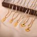 Simple And Personalized Freshwater Pearl Patchwork Square Jewelry With Geometric Texture Inlay Design Pendant Copper_ipsvogv.com