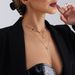 Fashion Metal Chain Disc Fringed Necklace, Hip Hop Multi-layered Star Necklace Woman_ipsvogv.com