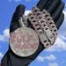 Rhinestone Letter Self Made Pendant 15MM Bubble Cuban Chain Necklace Hip Hop Trendy Men's Style_ipsvogv.com