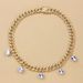 shiny Cuban zircon necklace Miami love pendant necklace Hip hop jewelry Hip hop_ipsvogv.com
