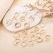 New Fashion Gold Pearl Butterfly Love Chain Dot Diamond Multi Layered Cross 22 Piece Set Ring_ipsvogv.com