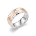 Fashionable And Elegant Titanium Steel Men's Popular Couple Diamond Ring_ipsvogv.com