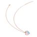 Simple New Love Pendant Necklace Fashion Creative Oil Drop Rainbow Color Peach Heart Clavicle Chain_ipsvogv.com