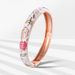 Daili Enamel Chinese Style Bracelet Zinc Alloy Bracelet Flower Open Bracelet Tourist Attraction Souvenir_ipsvogv.com