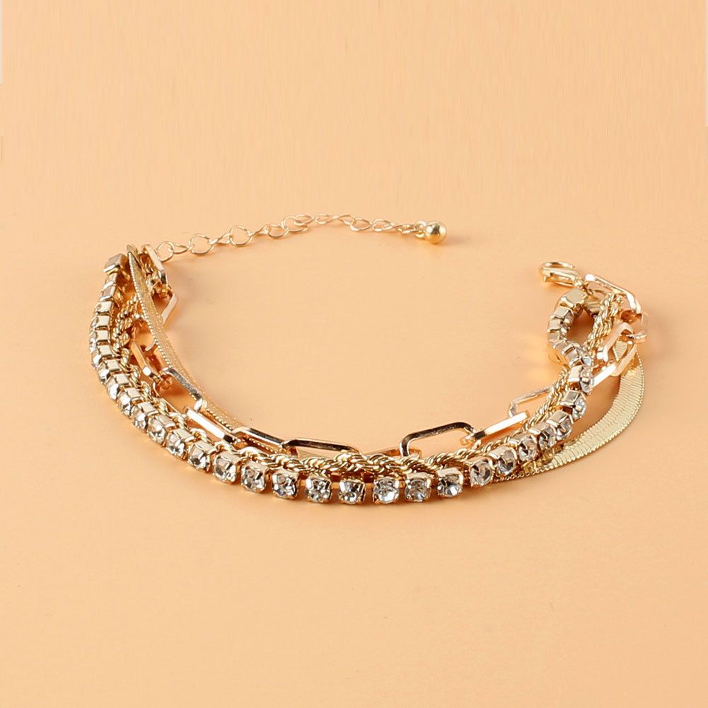 Jewelry Gold Claw Chain Box Chain Combination Bracelet Temperament Cold Style Hand Jewelry Female_ipsvogv.com