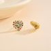 Women’s Jewelry Set Fashion Copper Plated Real Gold Style Love Heart Shaped Micro Inlaid Colored Zircon Earrings Light Luxury Earrings Jewelry_ipsvogv.com