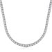 Linglang S Pure Silver Necklace For Women Hip-Hop Tennis Single Row Full Diamond Clavicle Chain_ipsvogv.com